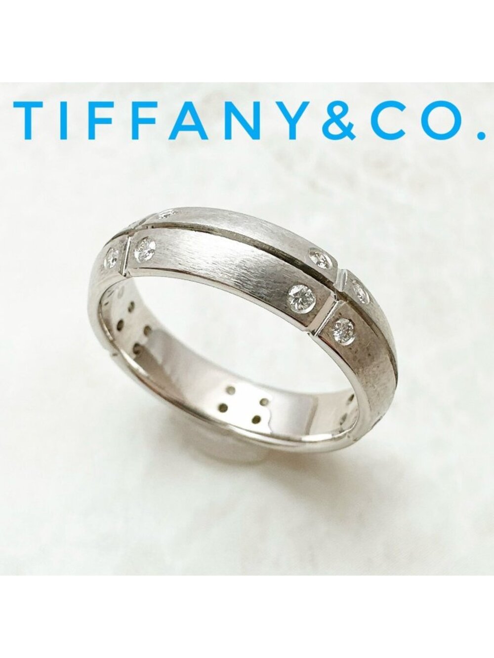 Tiffany & Co Streamerica Diamond White Gold Ring
